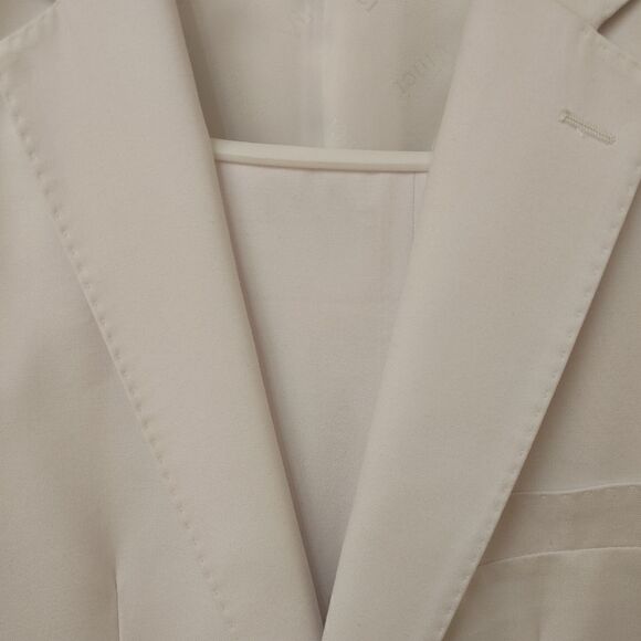 MEN'S VINCI WHITE SLIM FIT 2 PIECE SUIT. SC900-12 WHITE. - Picture 4 of 14